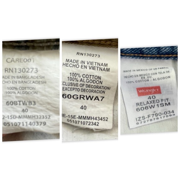 Wrangler Men's Shorts Bundle Size 40, 3 Shorts - Picture 9 of 13